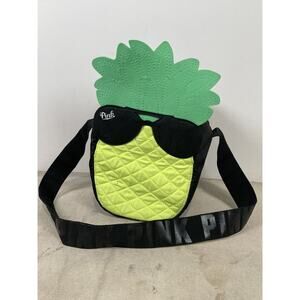 Victoria's Secret PINK Pineapple Lunch Box Cooler Tote Cross Body Bag Neon